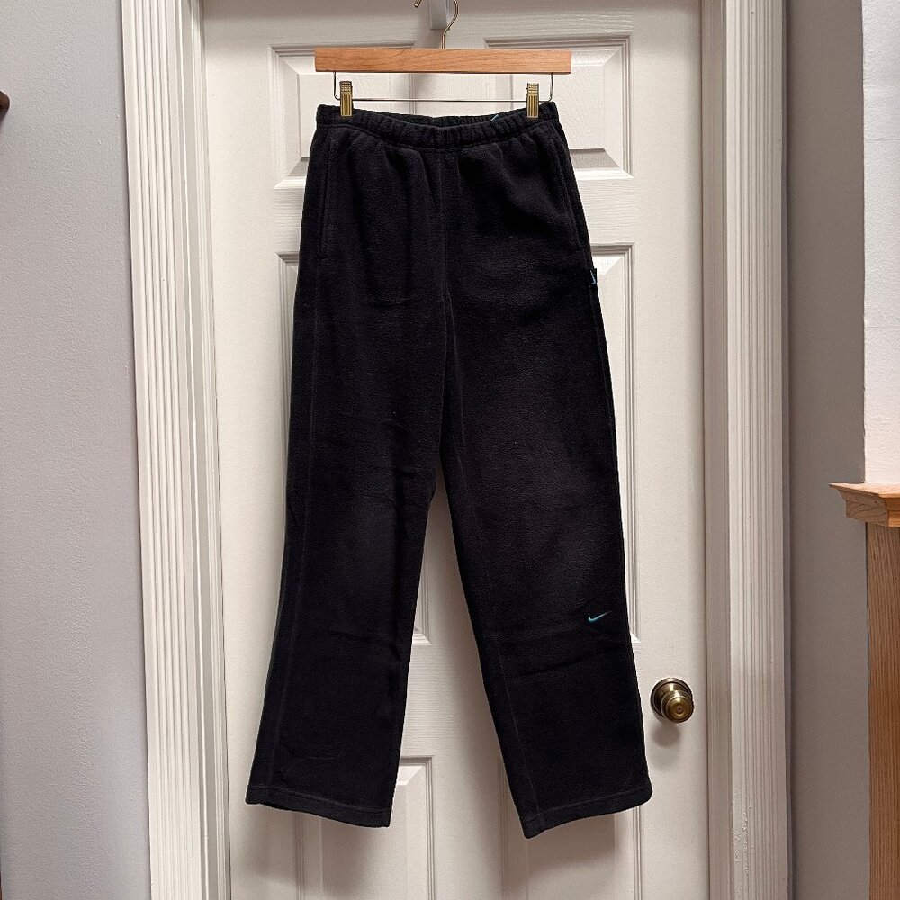 NIKE thick warm fleece sweatpants - Black - Size Small